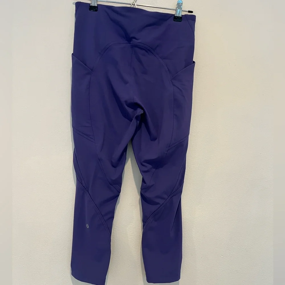 Lululemon Lead The Pack Purple Leggings Inseam 23” Size 8 - Picture 8 of 11